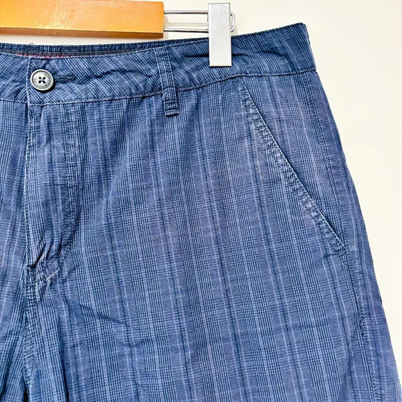 GOTCHA Navy Plaid Cotton Bermuda Shorts | Size 36 * - Picture 3 of 7